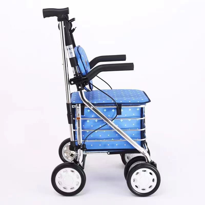 シルバーカー 折りたたみ式座面付きシルバーカー買い物手押し車