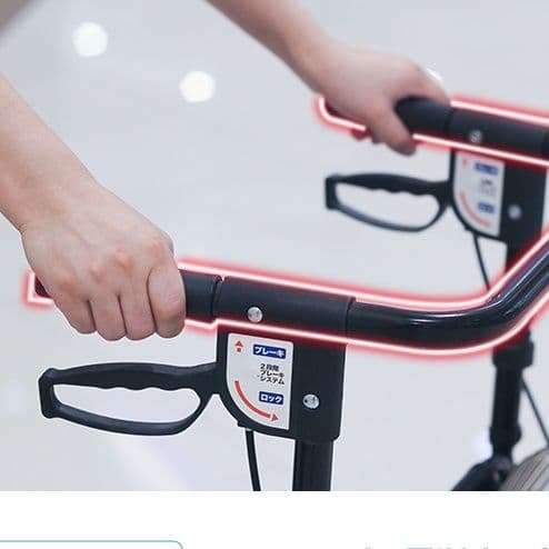 シルバーカー 座れる四輪シルバーカー収納袋付き