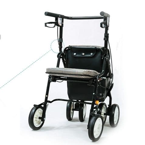 シルバーカー 座れる四輪シルバーカー収納袋付き