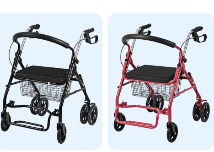 シルバーカー 多機能折りたたみ式シルバーカー座面付き買い物カート