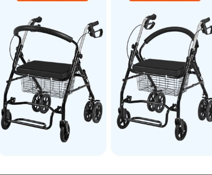 シルバーカー 多機能折りたたみ式シルバーカー座面付き買い物カート