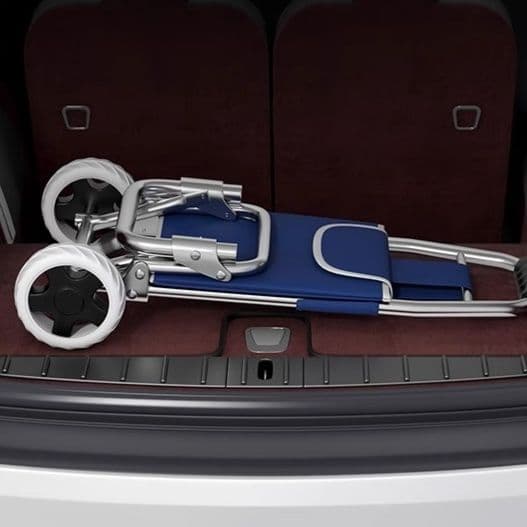 シルバーカー 階段対応六輪式折りたたみ軽量シルバーカー