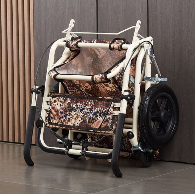 折りたたみ式座面付き収納シルバーカー