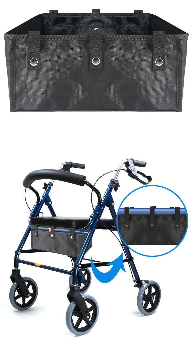 シルバーカー 軽量四輪式折りたたみ収納袋付きシルバーカー