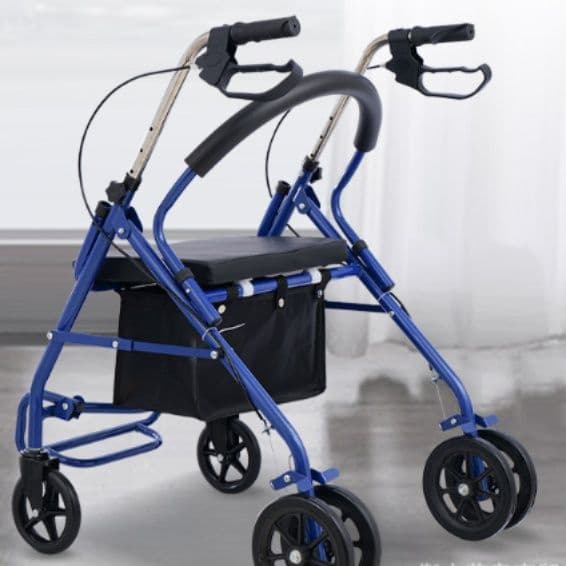 シルバーカー 座れる四輪歩行器折りたたみ式買い物対応