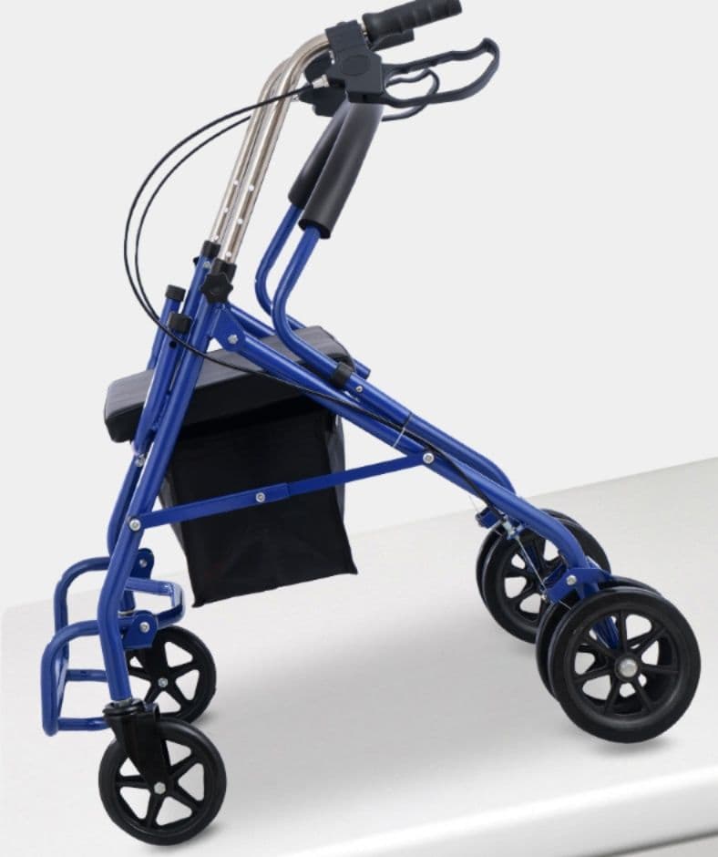 シルバーカー 座れる四輪歩行器折りたたみ式買い物対応
